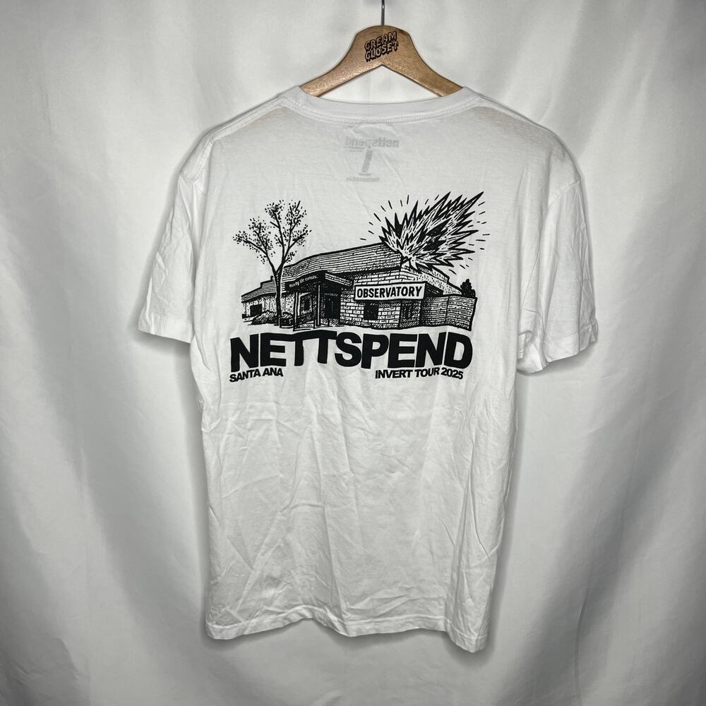 Nettspend BAFK early life crisis Observatory Exclusive Invert Tour Merch Tee L